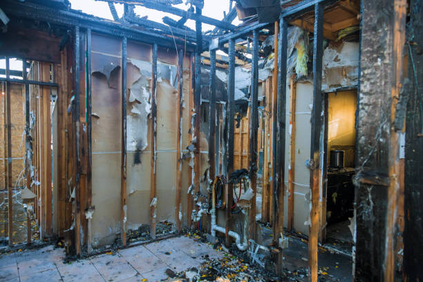 Professional Fire Damage Restoration technician working in Cottage Grove, WI